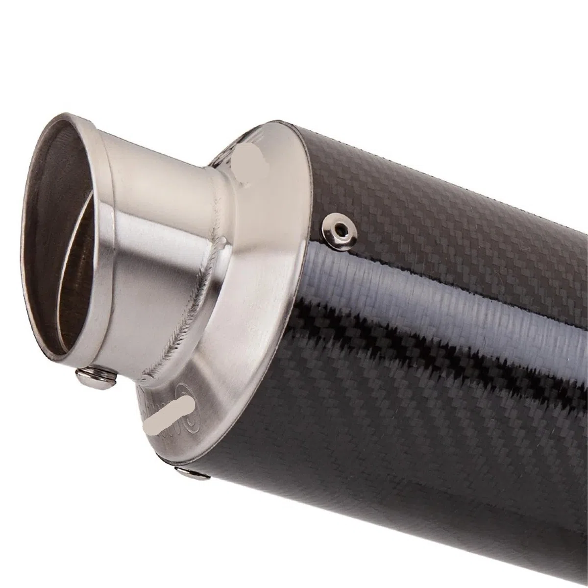 AuspuffschalldäMpfer Motorrad Auspuff Komplette Systeme Vorne Für R25 2014-2024 Hinten Rohr Exhause Auspuff(Silver)