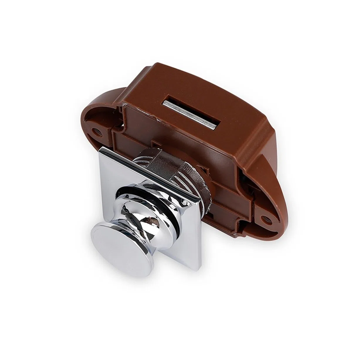 10 Stücke Camper Auto Push-Lock RV Caravan Boot Motor Home Schrank Schublade Latch Taste Schlösser Keyless Möbel Türschloss Hardware Heckklappengriffschalter(SS6226B-Chrome)