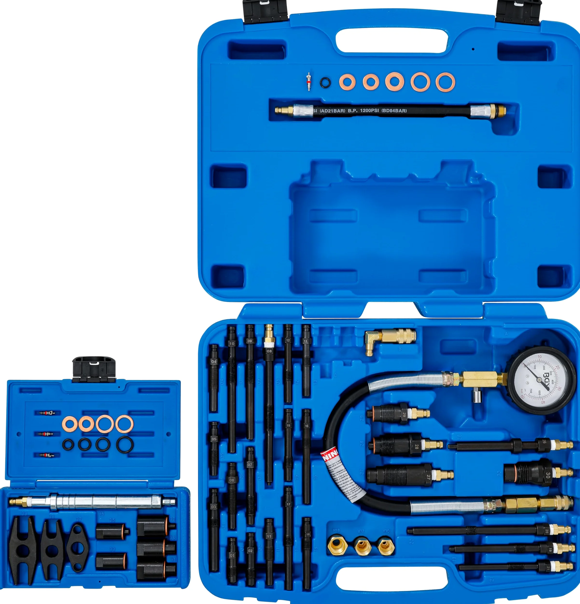 BGS 8400 | Kompressionstester-Satz | Benzin- und Dieselmotoren | bis 50 bar