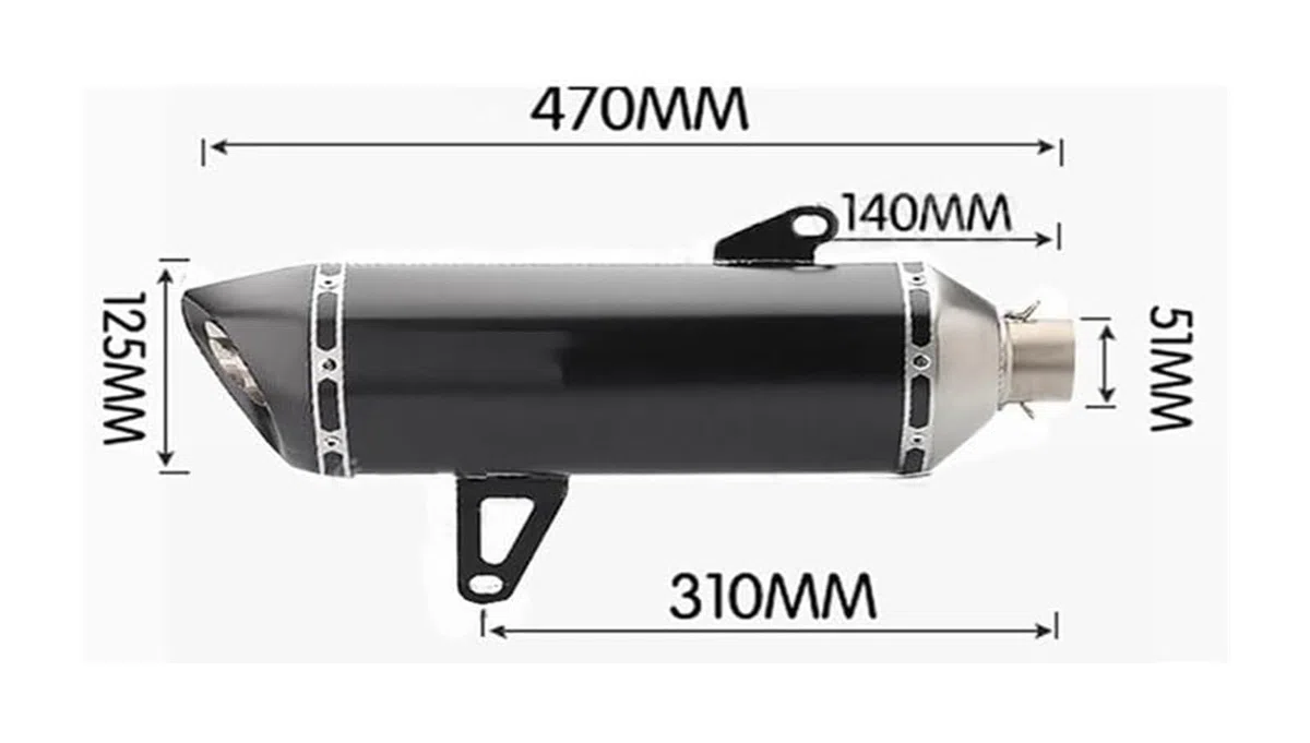 Auspuff Abgasanlage Für Yamaha Für X-max 250 300 400 2017 2018 2019 Vollsystem Modifizierter Schalldämpfer Escape DB Killer Pipe Motorradauspuff Motorrad(2)