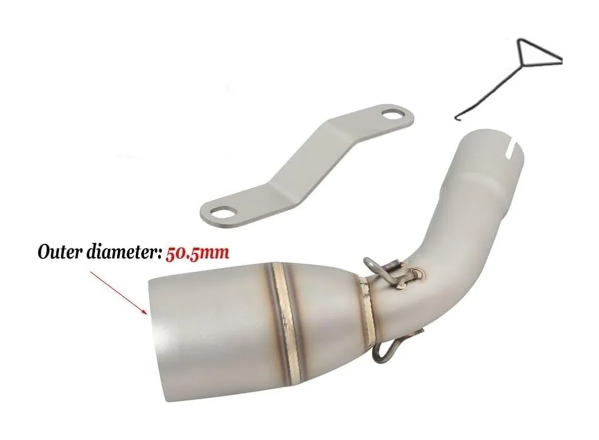 Auspuff Abgasanlage Für Tnt 125 Für 135 2017-2022 Vollsystem-Motorrad-Schalldämpfer Vorne Slip-On-Rohr Motorradauspuff Motorrad(6)