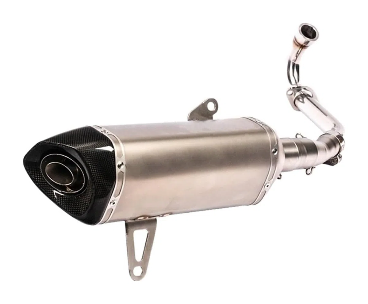 Auspuff Abgasanlage Für Yamaha Für X-max 250 300 400 2017 2018 2019 Vollsystem Modifizierter Schalldämpfer Escape DB Killer Pipe Motorradauspuff Motorrad(2)