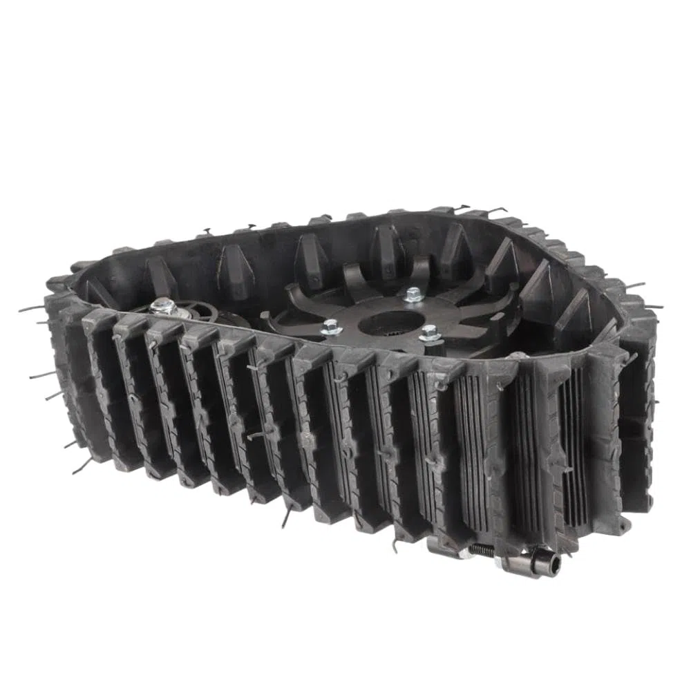 Schneemobil-Hinterrad-Gummikettensatz, 23T-Hinterachse, kompatibel mit Schnee- und Sandketten, Go-Kart-Winter-Quad-ATV-UTV-Buggy