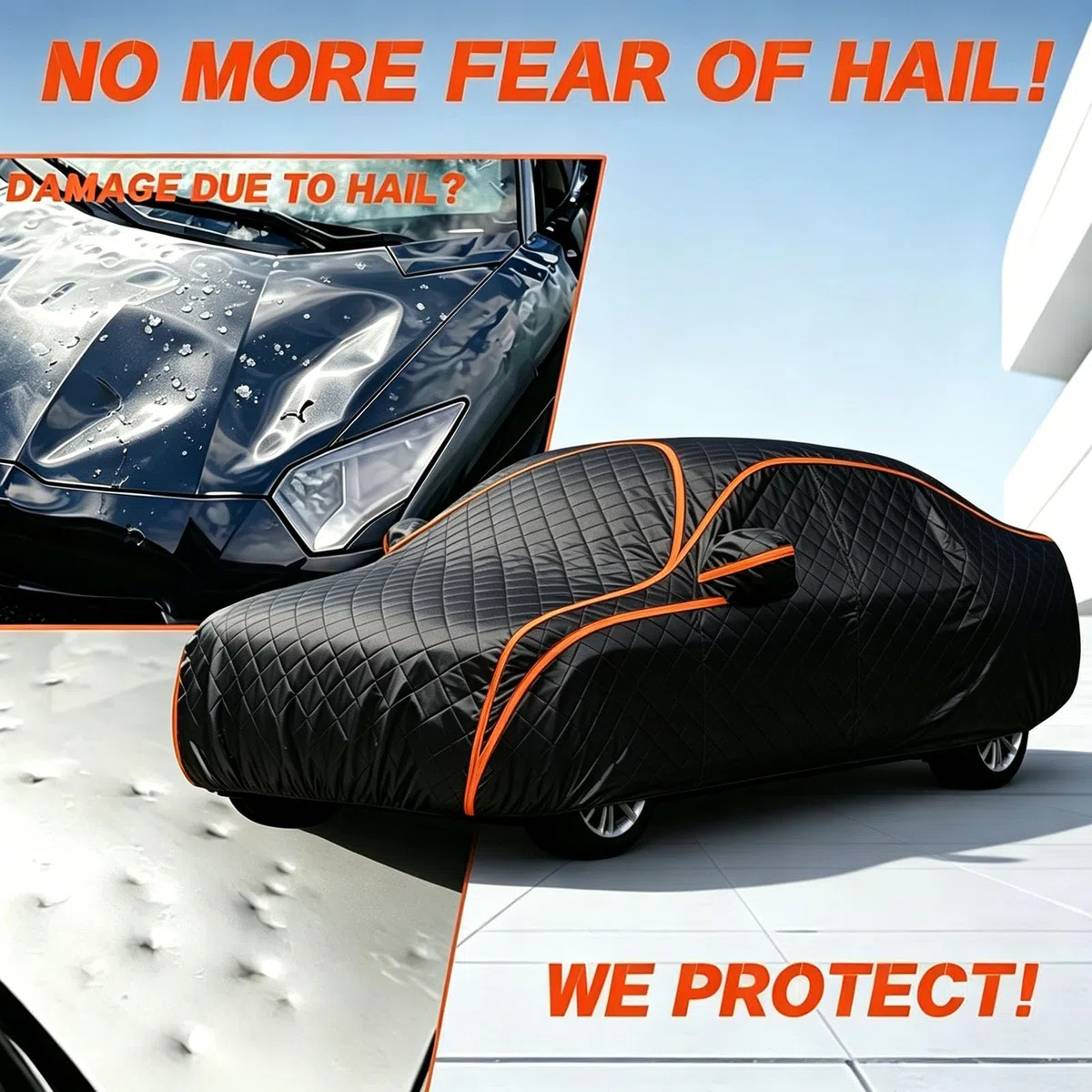 Hagelschutzgarage Wasserdicht für Opel Cascada Cabrio 2013-2015, Komplette Hageldecke Auto Outdoor Material Hagelschutzplane,Wasserdicht Atmungsaktiv Schneesicher UV