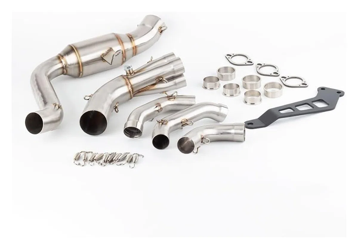 Auspuff Abgasanlage Für Yamaha Für MT-09 Für FZ-09 Für XSR 900 2020 2021 2022 Header Edelstahlsystem Slip On Link Motorrad Auspuffrohr Motorrad
