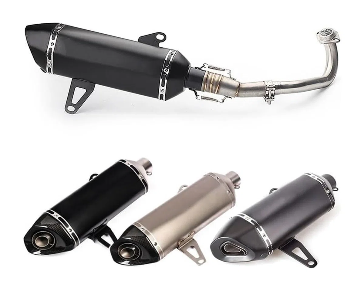 Auspuff Abgasanlage Für Yamaha Für X-max 250 300 400 2017 2018 2019 Vollsystem Modifizierter Schalldämpfer Escape DB Killer Pipe Motorradauspuff Motorrad(2)