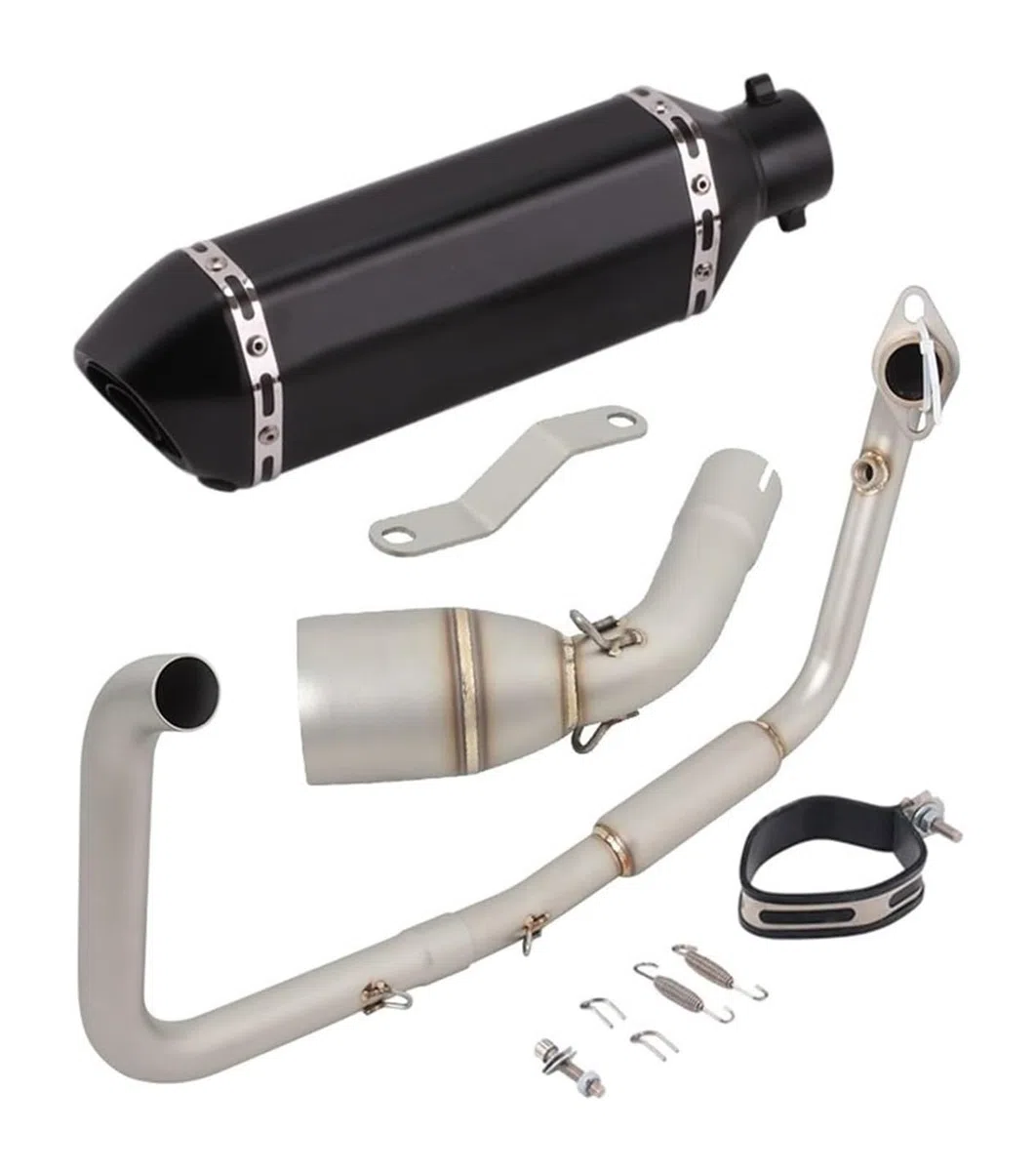 Auspuff Abgasanlage Für Tnt 125 Für 135 2017-2022 Vollsystem-Motorrad-Schalldämpfer Vorne Slip-On-Rohr Motorradauspuff Motorrad(6)