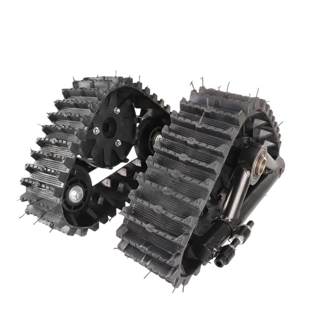 Schneemobil-Hinterrad-Gummikettensatz, 23T-Hinterachse, kompatibel mit Schnee- und Sandketten, Go-Kart-Winter-Quad-ATV-UTV-Buggy